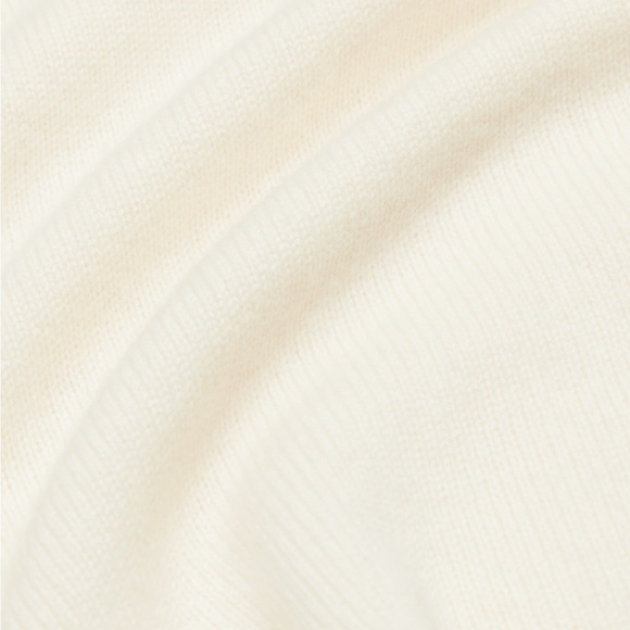 Aritzia Cashmere Mockneck Women's Cream Knit Turtleneck Cozy Sweater Sz XS - Picture 6 of 11